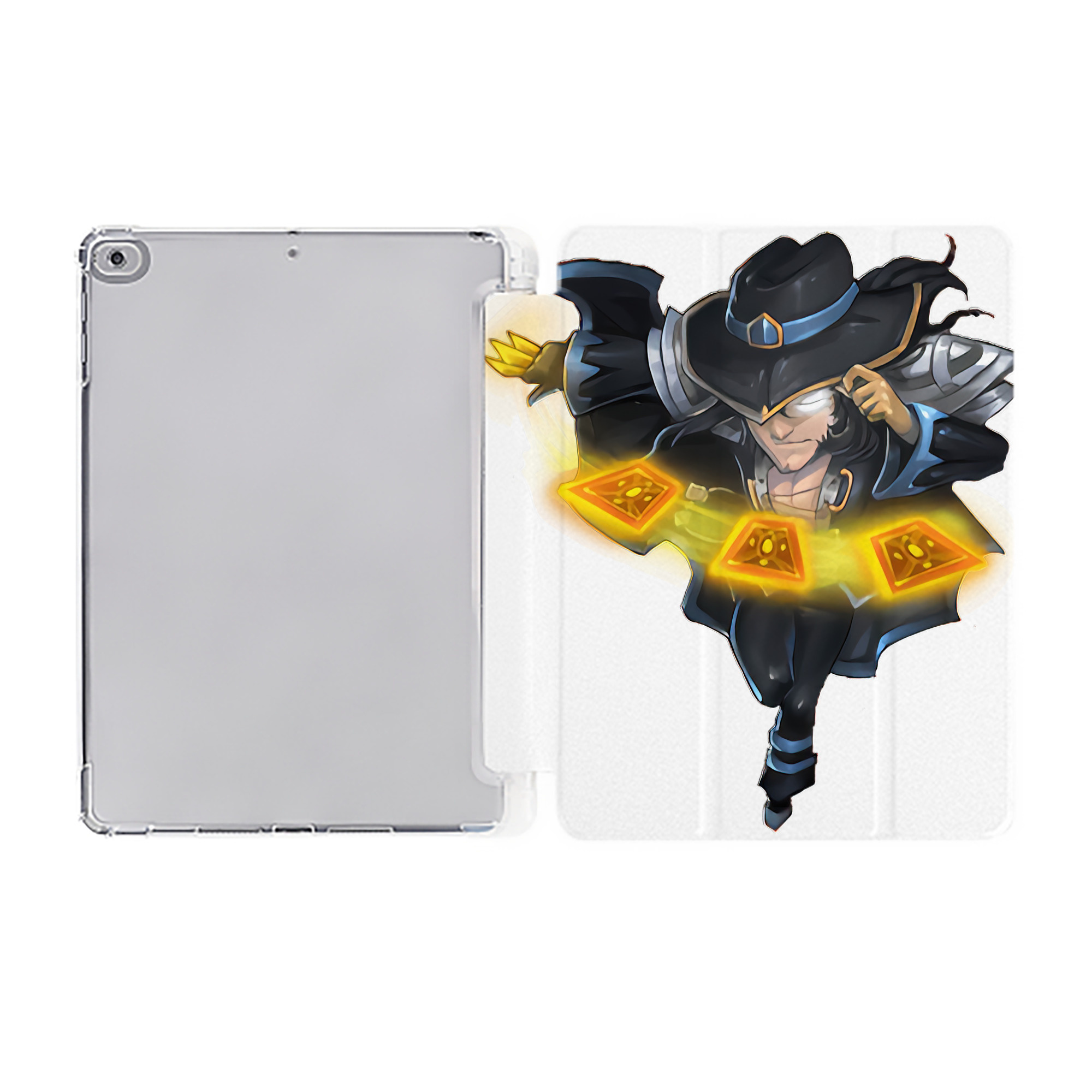 （画像用） リーグ・オブ・レジェンド League of Legends LOL IPad ケース ペン収納付き 三つ折りスタンド PUレザー×シリコン 対応機種9.5/10.5/10.9インチ